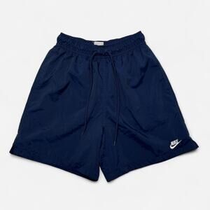 Nike Navy Blue Athletic Shorts Men’s Small Drawstring Lined